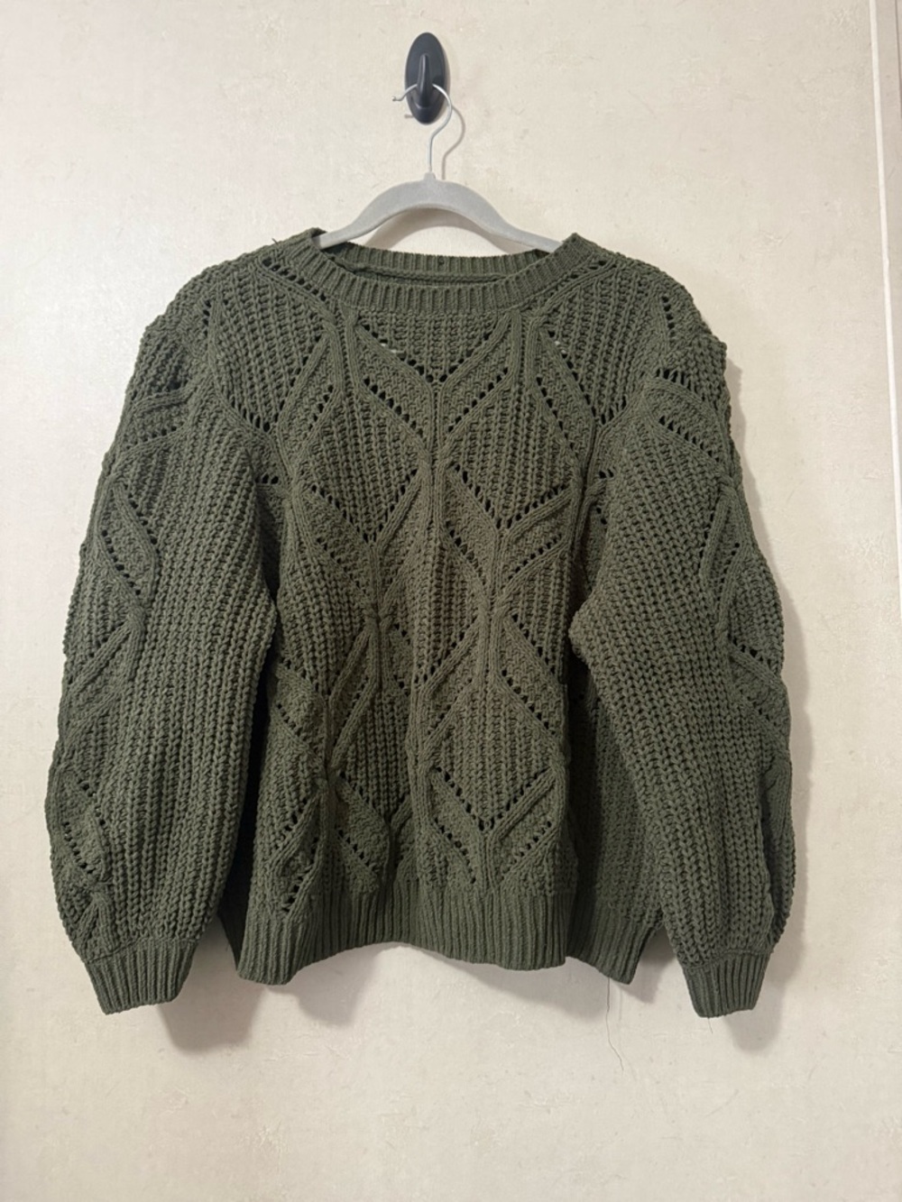Maurices Olive Green Chunky Knit Sweater XL Cozy Cottagecore